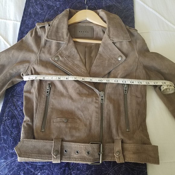EUC Blank NYC suede jacket, Small, french taupe - Picture 6 of 8